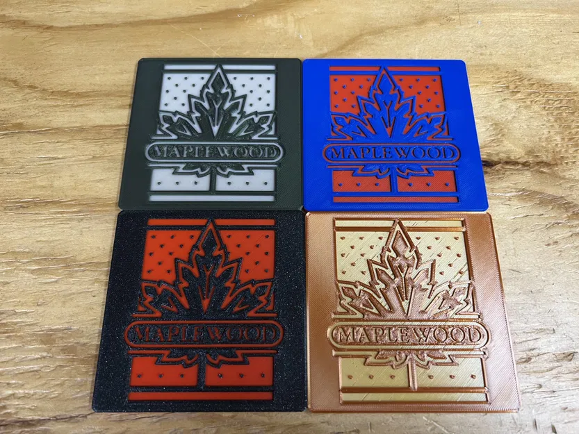 Đế ly in hình logo thành phố Maplewood, MO - Image 1