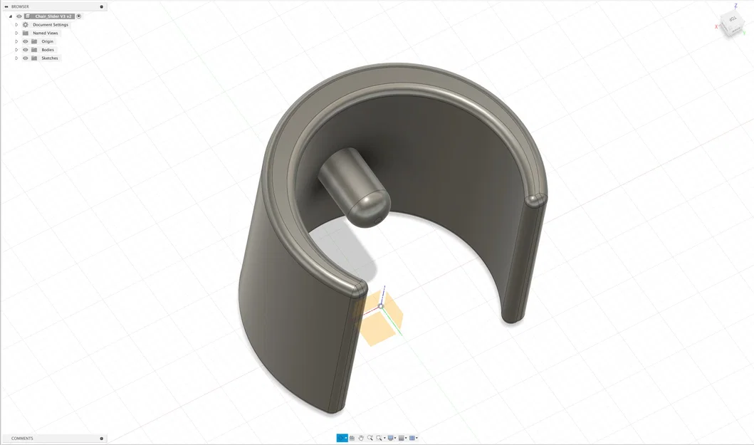 Trượt ghế 24mm cho ghế nhôm - Image 1