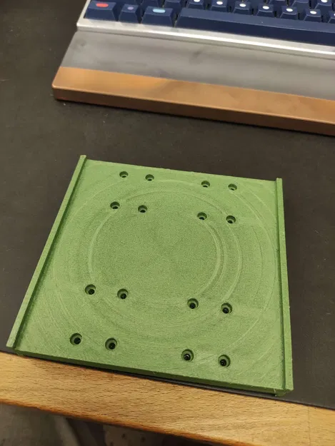 Giá đỡ cho đệm scotchbrite 120mm tạo bề mặt nhôm chải - Image 1