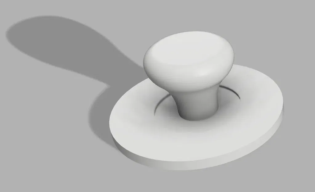 Tay nắm cửa gỗ với lỗ vít chìm - Image 2