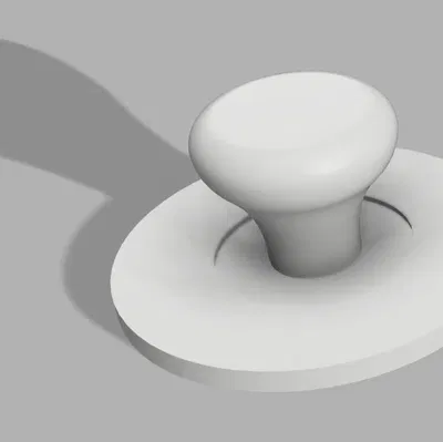 Tay nắm cửa gỗ với lỗ vít chìm