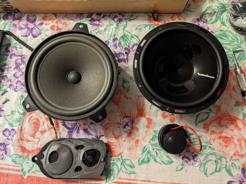 Giá đỡ loa cho BMW E46 convertible/coupe (165mm + 44mm) - Image 8