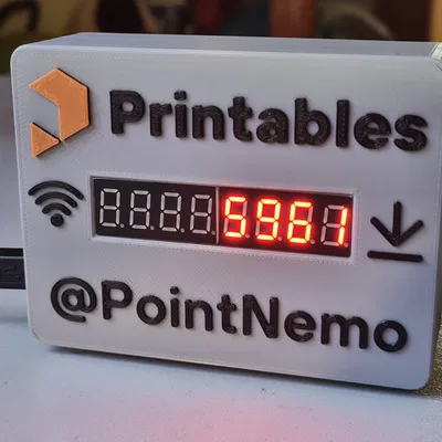 Bộ đếm lượt tải dựa trên ESP8266 cho hồ sơ Printables