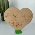 Giá đỡ hình trái tim với lỗ tam giác đơn giản - Thumbnail 1