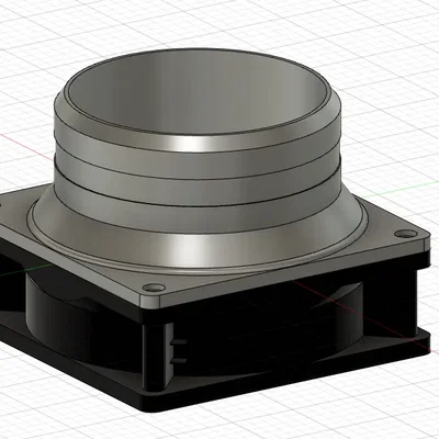 Bộ chuyển đổi ống dẫn 100mm cho quạt 120mm