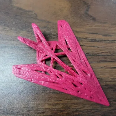 Mô hình máy bay tàng hình Voronoi F117 phong cách Low Poly