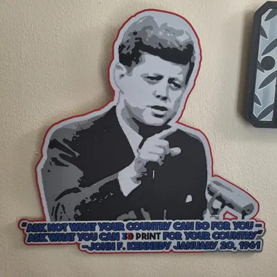 Câu trích dẫn truyền cảm hứng của JFK in 3D