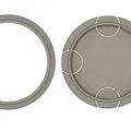 Nắp che lỗ grommet bàn 4 inch cho dây điện - Thumbnail 1