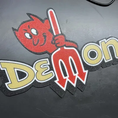 Biểu tượng quái vật Mopar Demon cho xe ô tô