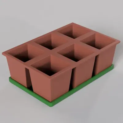 Chậu ươm hạt giống - mô hình 2