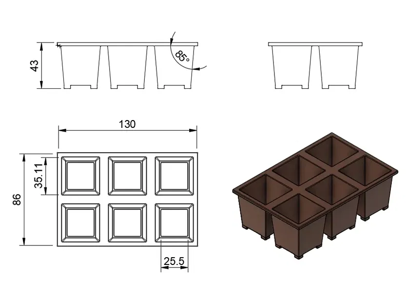 Chậu ươm hạt giống - mô hình 2 - Image 4