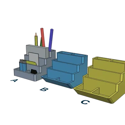 Giá đỡ bút chì và bút trên bàn làm việc dễ in