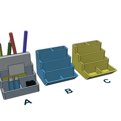 Giá đỡ bút chì và bút trên bàn làm việc dễ in