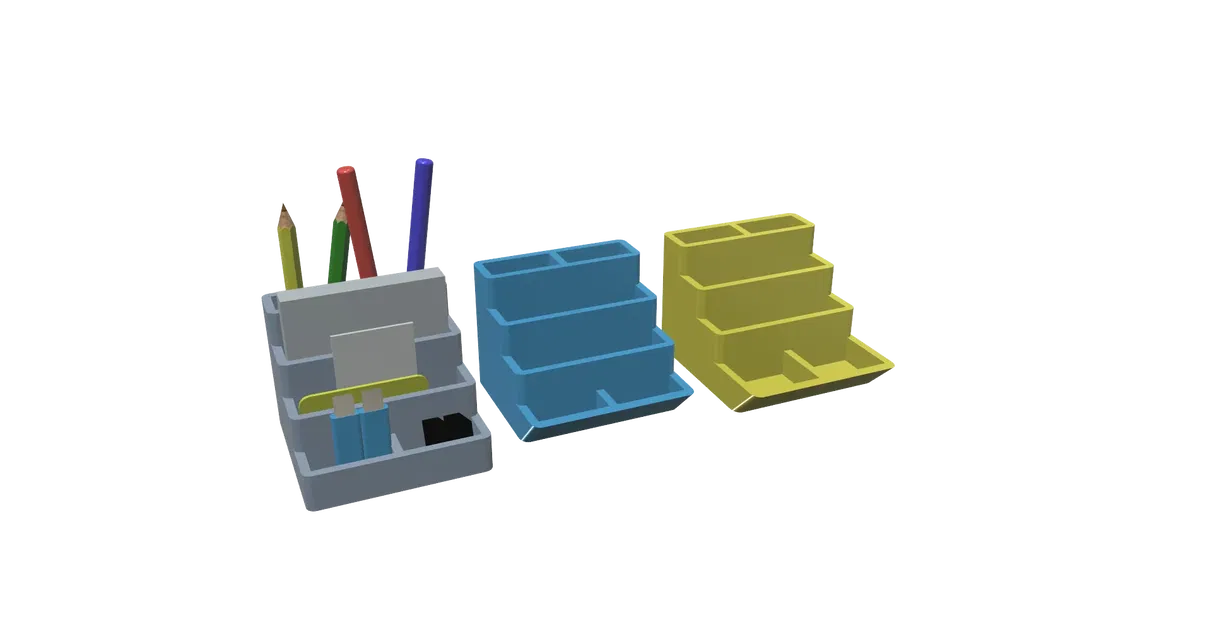 Giá đỡ bút chì và bút trên bàn làm việc dễ in - Image 4