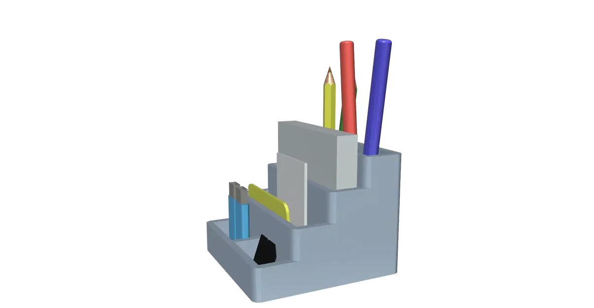 Giá đỡ bút chì và bút trên bàn làm việc dễ in - Image 15