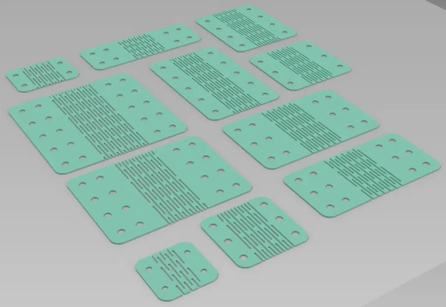 Bản lề phẳng in tại chỗ không cần lắp ráp - Image 2