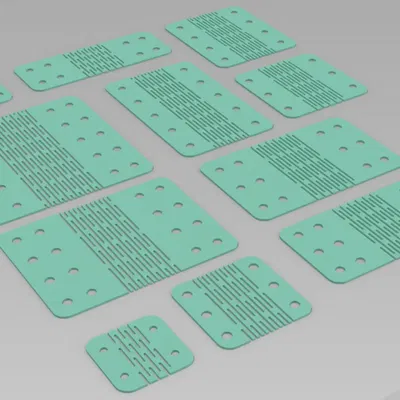 Bản lề phẳng in tại chỗ không cần lắp ráp