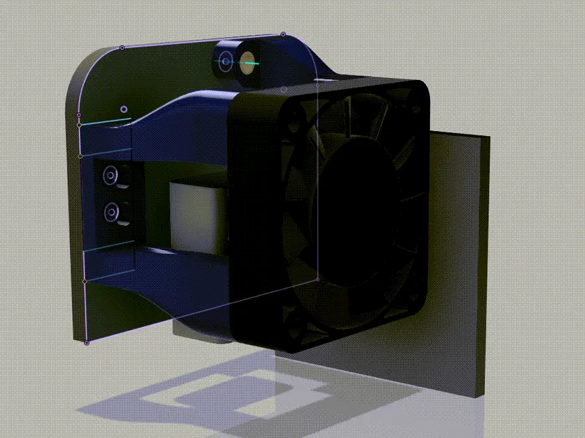 Giá đỡ quạt hot-end tối giản cho Creality Ender 2 Pro - Image 3