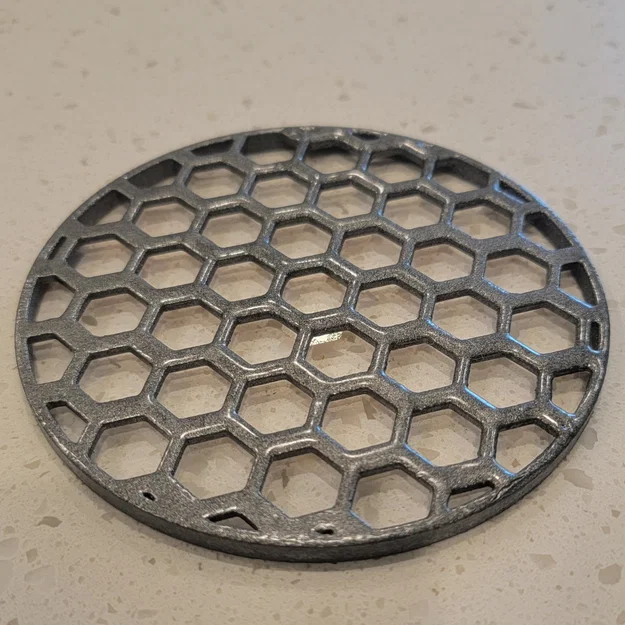 Đế lót ly tròn với lỗ hình tổ ong - Image 2