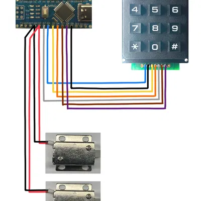 Khóa điện tử cho tủ đựng Prusa Enclosure