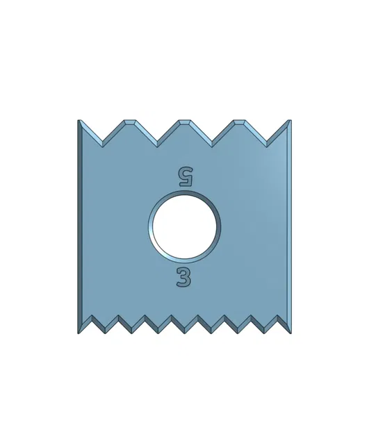 Công cụ trải epoxy với răng 0mm - 3mm - 5mm - Image 1