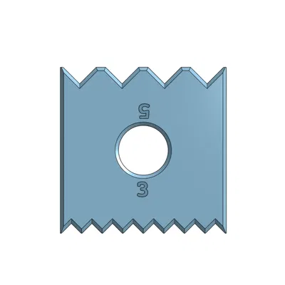 Công cụ trải epoxy với răng 0mm - 3mm - 5mm