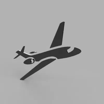 Mô hình máy bay đơn giản cho dự án in 3D