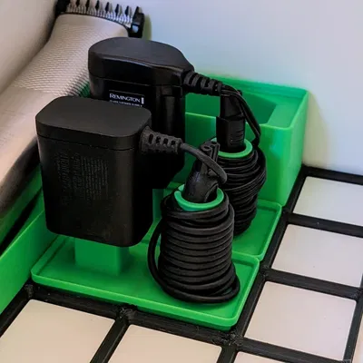 Giá đỡ phích cắm và dây điện cho máy cạo râu Gridfinity