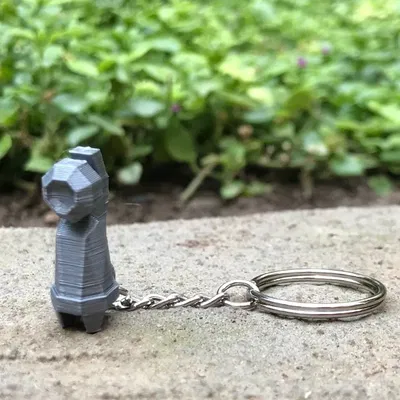 Móc khóa Beldum phong cách Low Poly