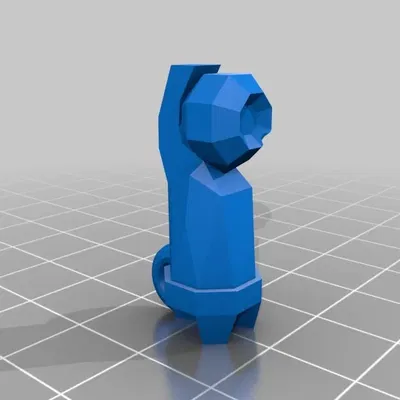 Móc khóa Beldum phong cách Low Poly