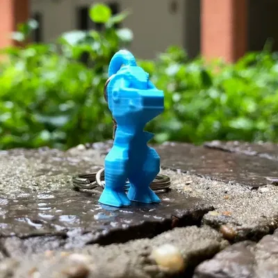 Móc khóa Bagon phong cách Low Poly