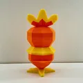 Nhân vật Pokémon Torchic phong cách low poly - Thumbnail 3