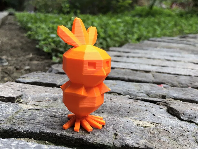 Nhân vật Pokémon Torchic phong cách low poly - Image 4