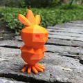Nhân vật Pokémon Torchic phong cách low poly - Thumbnail 4