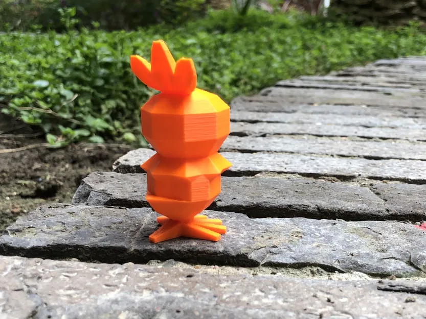 Nhân vật Pokémon Torchic phong cách low poly - Image 5