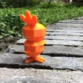 Nhân vật Pokémon Torchic phong cách low poly - Thumbnail 5