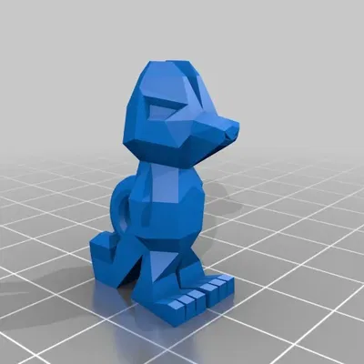 **Móc khóa Treecko phong cách low poly**