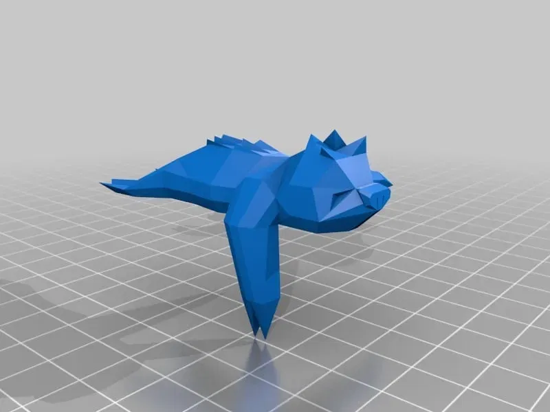 Slakoth phong cách low poly với 3 tư thế khác nhau - Image 2