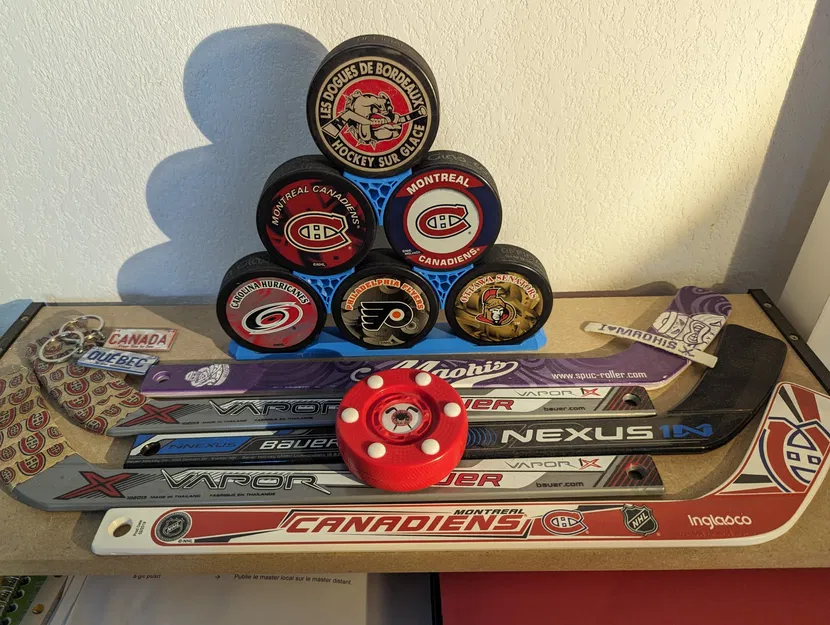 Giá đỡ bóng hockey hình chóp cho 6 viên puck - Image 1