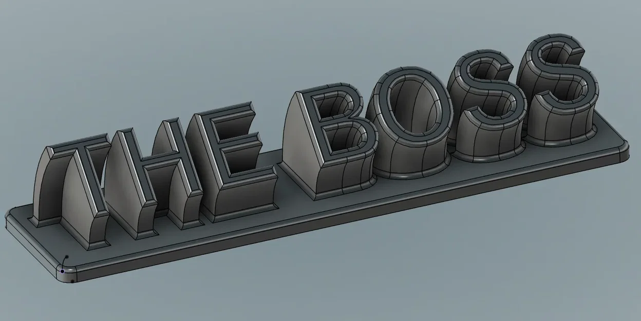 Bảng tên "Sếp" in 3D cho bàn làm việc - Image 2