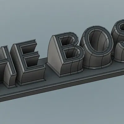 Bảng tên "Sếp" in 3D cho bàn làm việc