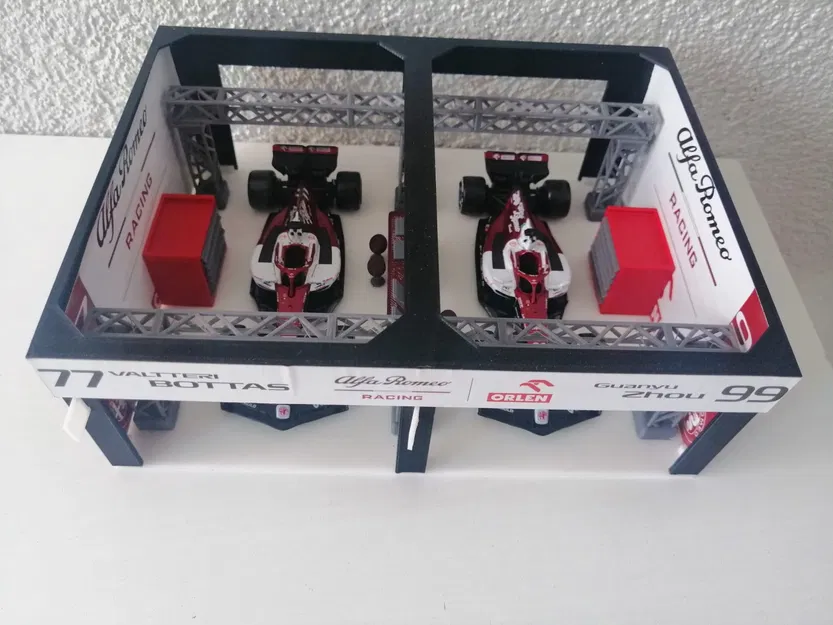 Nhà để xe F1 cho mô hình ô tô tỉ lệ 1/43 - Image 3