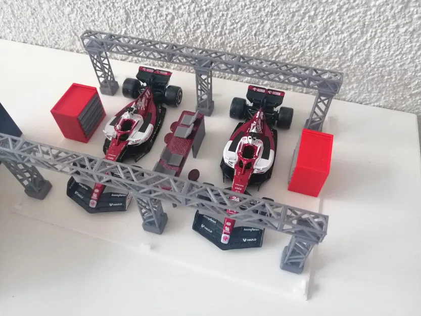 Nhà để xe F1 cho mô hình ô tô tỉ lệ 1/43 - Image 5