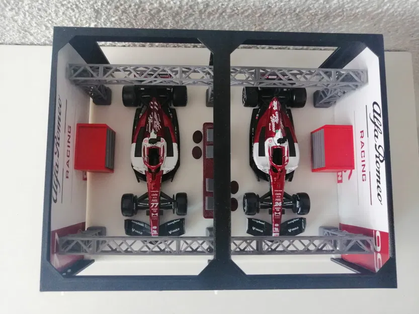 Nhà để xe F1 cho mô hình ô tô tỉ lệ 1/43 - Image 7