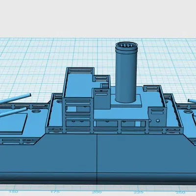Tàu hàng mô phỏng chi tiết cho người đam mê in 3D