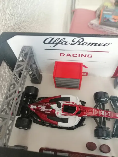 Nhà để xe F1 cho mô hình ô tô tỉ lệ 1/43 - Image 8