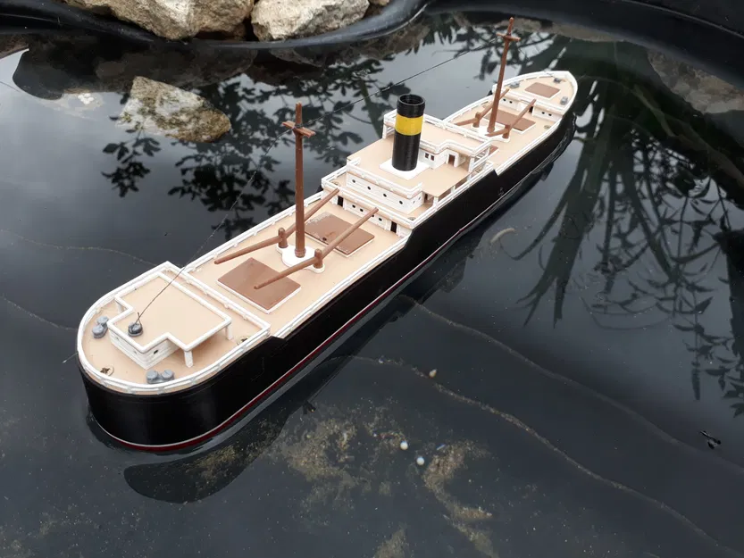 Tàu hàng mô phỏng chi tiết cho người đam mê in 3D - Image 7