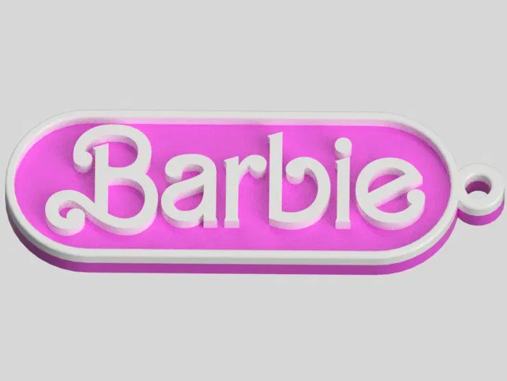 Móc khóa Barbie dễ thương với hai màu sắc nổi bật - Image 2