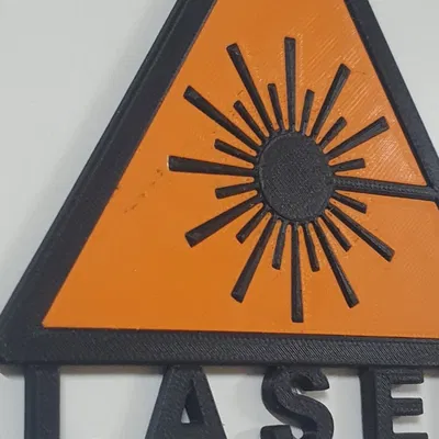 Biển báo laser cảnh báo gắn từ tính cho cửa xưởng