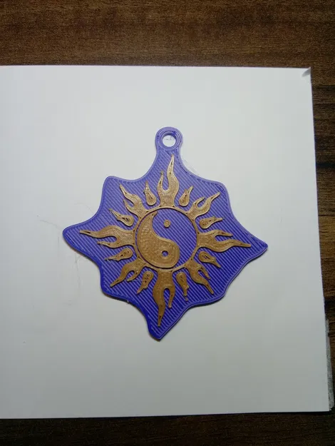 Bùa hộ mệnh in từ hai loại filament PLA khác nhau - Image 2